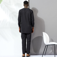 Ropa larga africana para hombre, traje de alta calidad, Tops, camisa, pantalones, conjunto de 3 piezas de talla grande