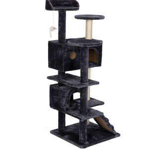 Arbre à chat de 51 pouces avec griffoir et plateforme de saut pour chats d'intérieur - Product Image 4
