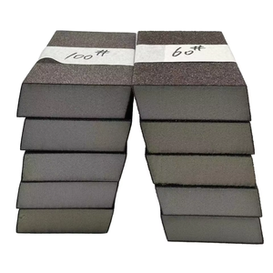Blocs éponge <span class=keywords><strong>de</strong></span> ponçage double angle lavables et réutilisables, briques/plaques <span class=keywords><strong>de</strong></span> ponçage en mousse pour le finissage du cloisonné, du bois et du métal, utilisation humide et sèche - Product Image 5