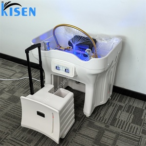 Bac à shampoing portable Kisen No Plumbing pour salon de coiffure, avec circulation d'eau, fumigation et chauffage - Product Image 1