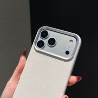 Étui de luxe en PU à texture laine et lin compatible avec iPhone 18 17 Pro Max, coque magnétique couleur unie à protection intégrale