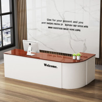 Comptoir de réception, comptoir de caisse, bar, réception, design minimaliste et moderne pour les espaces commerciaux