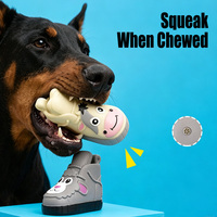 Jouet à mâcher pour chien en vinyle Nunbellpets, forme de chaussure, jouet interactif pour nettoyer les dents, durable, pour chiens de petite et moyenne taille