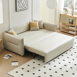 Nordic Simple Lounge Metal Patas 2 3 Asientos Sofá <span class=keywords><strong>Cama</strong></span> Beige <span class=keywords><strong>Italiano</strong></span> Cuero Real Sofá a prueba de agua <span class=keywords><strong>Cama</strong></span> - Product Image 4