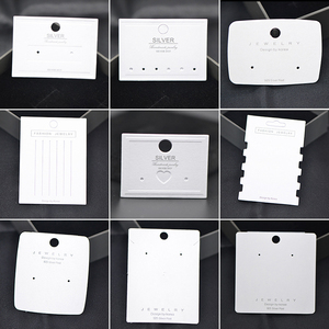 Custom Printed Personal Logo Rectangle Square Double Chain Holder Jewelry Packaging <b>Box</b> with PE Card and Pocket - Product Image 4