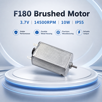 Moteur à balais F180PC haute vitesse 3,7 V 14 500 tr/min étanche IP55 10 W taille de cadre 32 mm pour ventilateur de brosse à dents et équipement de maison intelligente