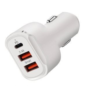 New 30W PD+QC3.0 Dual USB & Type-C Fast Car <b>Charger</b> with 2.4A Output for Laptop - Product Image 2