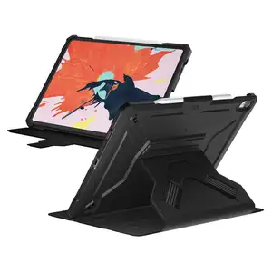 For iPad Pro 12.9 2018 Stand Tablet Case,With Shoulder Strap Shockproof Tpu Pc Back Cover For Ipad 12.9 2018 Case