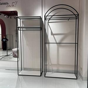 Custom Metal Heavy Duty Eco-Friendly Clothing <b>Display</b> Rack | <b>Wall</b>-<b>Mounted</b> & Island Retail Hanger Fixtures - Product Image 1