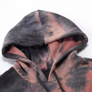 Venta al por mayor de gran tamaño de pintura en aerosol desgastado personalizado Vintage ácido lavado sudaderas con capucha gota hombro Sudadera con capucha Vintage lavado - Product Image 2