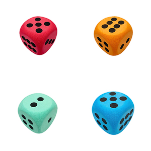 Cube en mousse souple pour jeux d'enfants calmes Dés de différentes tailles Eva Dice Eva Toys - Product Image 2