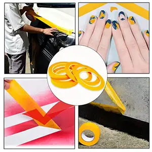 Colour Masking Tape Rubber Glue High Quality Use Painting Colored Waterproof Single Sided General Purpose Masking Tape