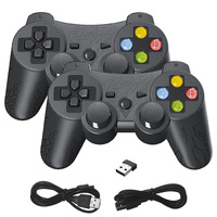 Manette de jeu sans fil rechargeable 2,4 G en gros, double joystick, prise en charge de la vibration, PC, Android, TV Box, téléphones mobiles, iOS via