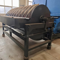 Machine de séparation magnétique pour sable de fer noir permanent avec moteur, pompe et engrenage, taux de récupération de 98 %