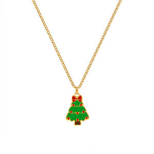 CAIOOCHE natale olio di renna, pupazzo di neve e campana <span class=keywords><strong>collana</strong></span>, Design creativo, Versatile ciondolo regalo per le donne - Product Image 5