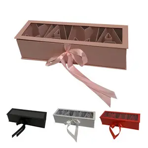 RM Сладкая картонная упаковка с буквами и цветами, подарок на день матери, Цветочная Подарочная коробка для шоколада, клубники