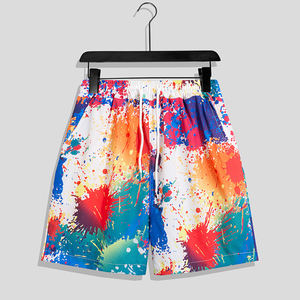 Shorts de plage en soie glacée pour hommes, respirants, personnalisés, amples, à séchage rapide, 5 pouces, vêtements de sport, caleçons - Product Image 2