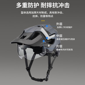 Casco de Ciclismo para Adultos, Material PC EPS, 26+ Ventilaciones, Hebilla Ajustable, Casco de Seguridad Unisex - Product Image 2