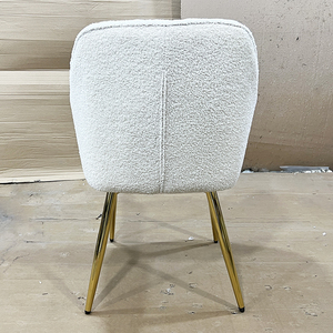Nordic Modern Luxury <strong>Velvet</strong> Dining <strong>Chair</strong> with Backrest Metal Legs Eco-Friendly Upholstery for Hotel and Home Use - Product Image 5