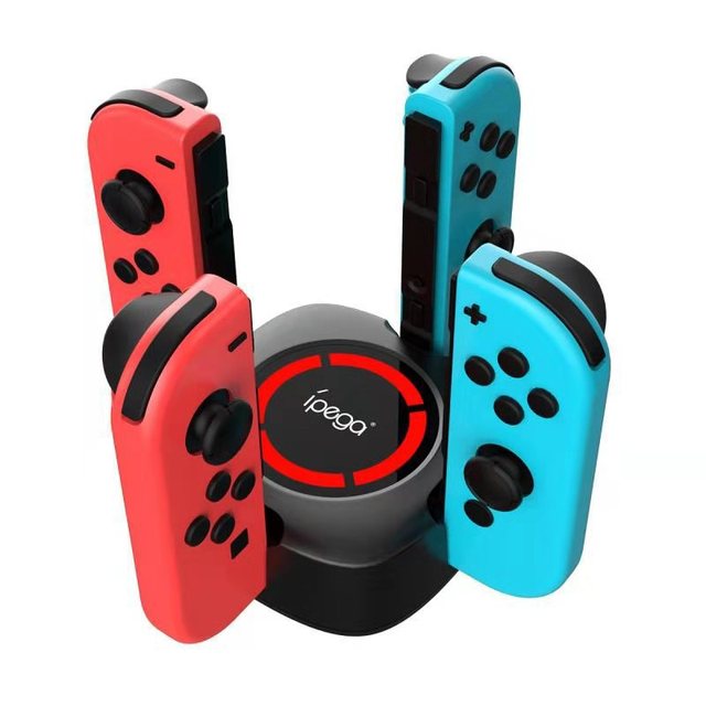 Charger Dock for N-Switch Joy Cons Controller Charging Station Stand 4 in 1 Charging for Nintendo Switch Joy Cons