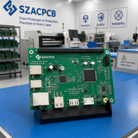 Cartes de commande SZACPCB personnalisées et fiables 24/7 pour murs vidéo LCD PCBA pour la surveillance de la sécurité, les murs vidéo numériques des aéroports et des hôtels