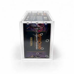 Boîte de rangement et de présentation en acrylique pour cartes à collectionner <span class=keywords><strong>LOL</strong></span> Riftbound Origins, avec couvercle magnétique, résistante aux UV, pour boosters - Product Image 4