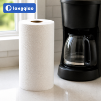 Rouleau de papier essuie-tout TAD 2 plis en pure pâte de bois, doux, absorbant et résistant aux déchirures pour la cuisine domestique et l'usage quotidien familial