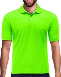 Camisas tácticas Piqué Golf deporte Absorbe la humedad Rendimiento Polo de golf de manga corta Polo de ajuste regular suave - Product Image 6