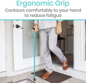 Opvouwbare Wandelstok Voor Mannen, Vrouwen-Fold-Up, Inklapbare, Lichtgewicht, Verstelbare, draagbare <span class=keywords><strong>Hand</strong></span> Wandelstok - Product Image 5