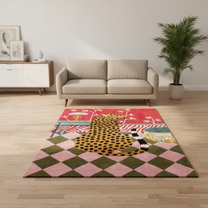 <span class=keywords><strong>Tapis</strong></span> <span class=keywords><strong>Tigre</strong></span> sur Mesure pour Salon – Luxe, Fait Main, Anti-Bactérien, Antidérapant, Poils Épais - Product Image 1