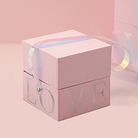 Boîtes cadeaux de luxe carrées de petite taille avec poignée en carton écologique pour les faveurs de mariage, les aliments et les bonbons, pour les fiançailles et les cérémonies de mariage