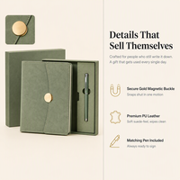 Carnet de notes de style professionnel de qualité supérieure en papier Dowling format A5, personnalisé, idéal pour un cadeau, ensemble cadeau au design élégant