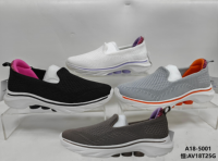 Chaussures plates minimalistes pour femmes, chaussures modernes à la mode avec empeigne en PU et tissu et semelle extérieure en EVA, chaussures confortables