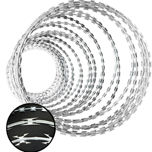 Filo di filo spinato zincato diretto della fabbrica di filo spinato filo di rasoio per la sicurezza cina vendite dirette - Product Image 1