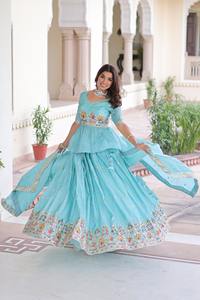 Premium Designer Readymade Lehenga Choli Set for <b>Women</b> <b>Wedding</b> and Party Wear Embroidered Lehenga Choli - Product Image 4