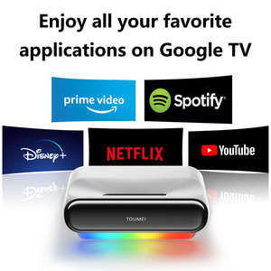 Proyector de Tiro Ultra Corto Toumei <span class=keywords><strong>S1</strong></span>, Compatible con 4K/1080P, Proyector DLP con Enfoque Automático, Altavoces Integrados, Proyector Android para Cine en Casa - Product Image 3