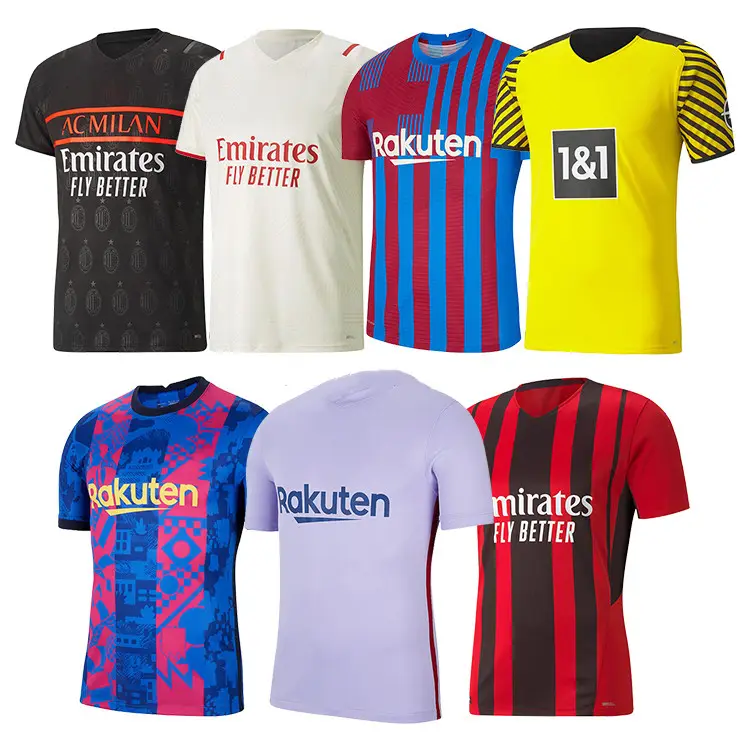 Kunden spezifisches Design Jugend fußball trikot Thailand T-<span class=keywords><strong>Shirts</strong></span> Uniform Team Fußball trikot Männer Retro Club Fußball bekleidung
