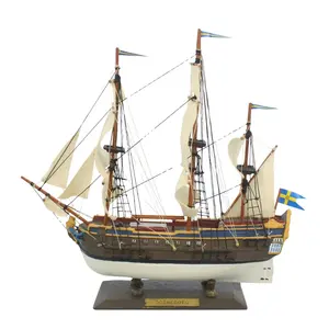 Modèle de bateau artisanal en polyrésine, goteborg de suède, échelle de bateau suisse, modèle nautique, décoration de la maison, cadeau d'ornement