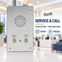 Deux touches de raccourci pour l'assistance client et les appels de sécurité, interphone SIP IP mural 13W Audio POE DC pour point d'aide
