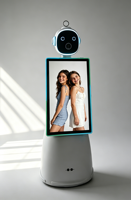 Kit robotique de photomaton IA mobile avec écran 32 pouces pour événements