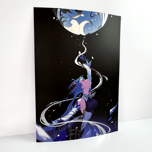 כסף מותאם אישית הדפס אמנות נייר פוסטר נייר genshin השפעה מט למינציה ganyu משחק קיר פנארט פוסטרים - Product Image 6