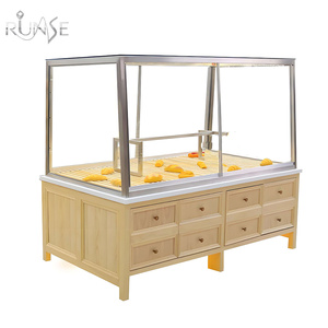 Tùy chỉnh hiện đại Thiết bị thương mại thân thiện với môi Pastry lạnh Tabletop bánh hiển thị bánh tủ trưng bày - Product Image 1