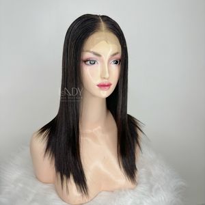 Cheveux vierges 13x4 dentelle avant coupe émoussée perruque de cheveux humains pour les femmes Extension de cheveux humains prix de gros - Product Image 4