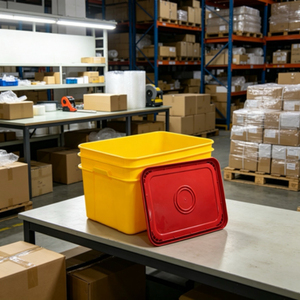 Cubo de plástico rectangular de 20L de grado alimenticio, cubo de plástico cuadrado multiusos para pintura, pegamento, almacenamiento de alimentos para mascotas - Product Image 4