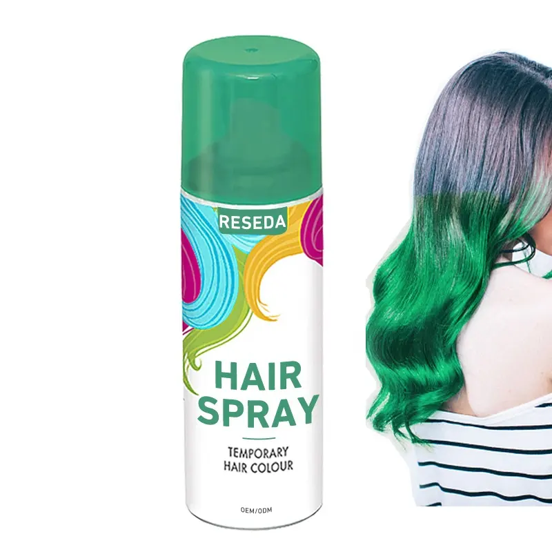 Hair Dye Sprays 150ml New Arrival Glitter Grey Black Continuous Hair Color Spray
