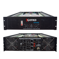 Amplificador de Potencia KD4500W*2 con Caja de Aviación, Fuente de Alimentación de Cuatro Etapas, Amplificador de Potencia de 2 Canales Clase H para DJ