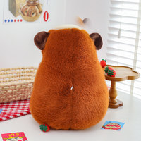 Nouvelle Peluche Capybara Populaire sur Internet, en Flanelle et Coton PP, Mignonne Poupée en Tissu, Coussin, Cadeau Unisexe pour Enfants
