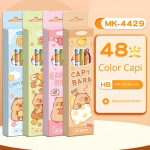 Set di Matite Cartoon Carine per Studenti delle Scuole Elementari, Matite per Schizzi e Disegni Senza Piombo HB con Gomma, 48 Pezzi Resistenti alla Rottura - Product Image 6