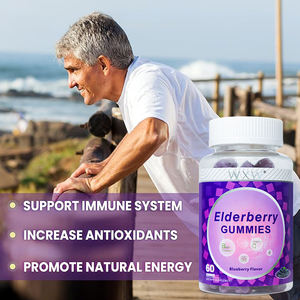 Stock WXW Saúco Aceite de Semilla Negra Gummy Comida Saludable Saúco Gomitas Sambucus Saúco Boost Inmune Antioxidante Gomitas - Product Image 6