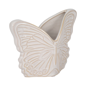 Vaso in Ceramica a Forma di Farfalla per Uso Interno ed Esterno, Ideale per Piante Succulente e Decorazioni da Giardino - Product Image 2